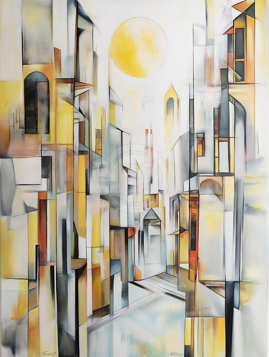 Lumiere doree en ville