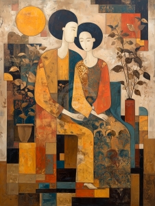 Abstract Couple Harmony