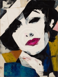 Retrato abstracto de mujer