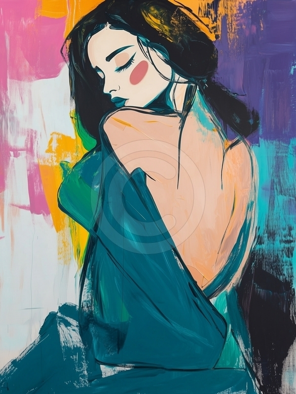 Colorful Woman Portrait