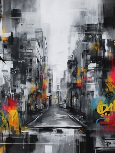 Calle vac&iacute;a en la ciudad