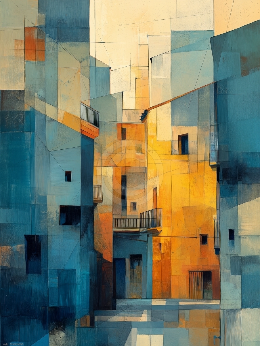 Abstract Mediterranean Street