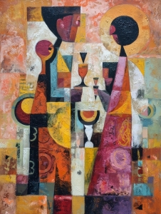 Figuras Abstractas en la Mesa