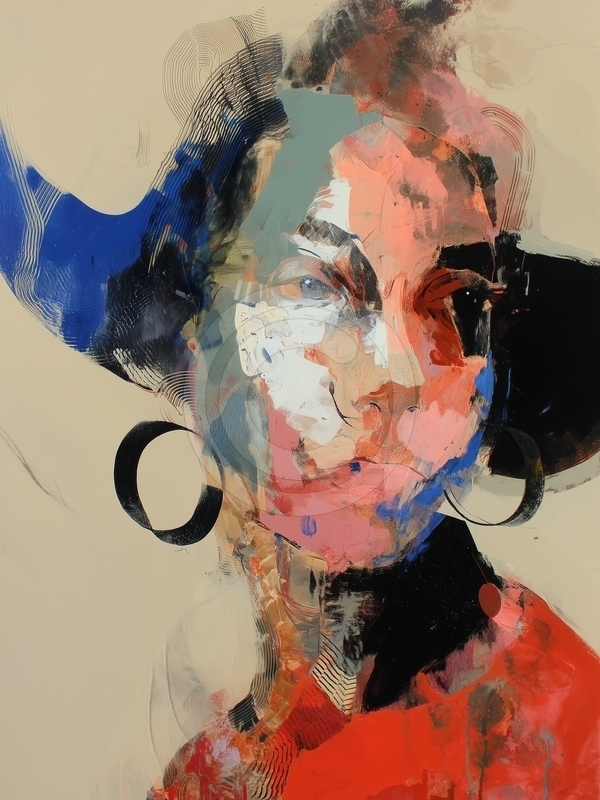 Retrato Abstracto de Mujer
