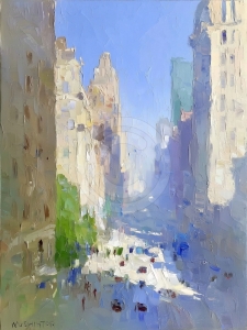 Rue Urbaine en Lumi&egrave;re Bleue