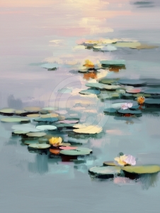 Water Lilies Reflection