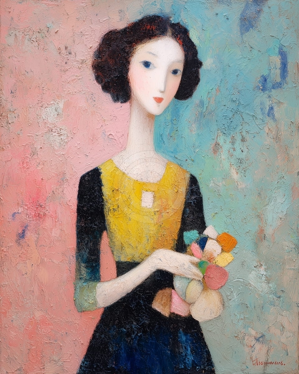 Ragazza con Fiori
