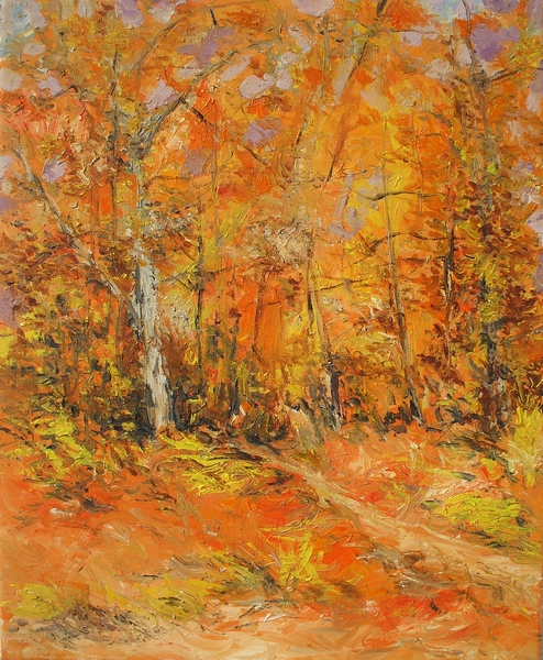 Autumn In The Wood Painting