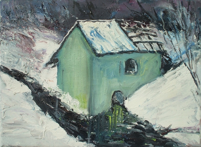 Old Mill Painting