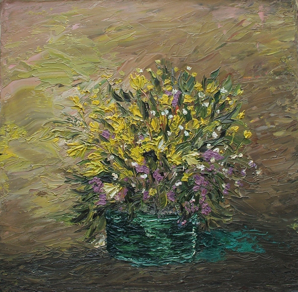 Wild Summer Flowers In Vase Painting