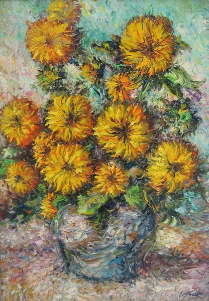 Asters Painting