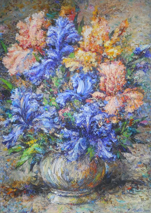 Irises Painting