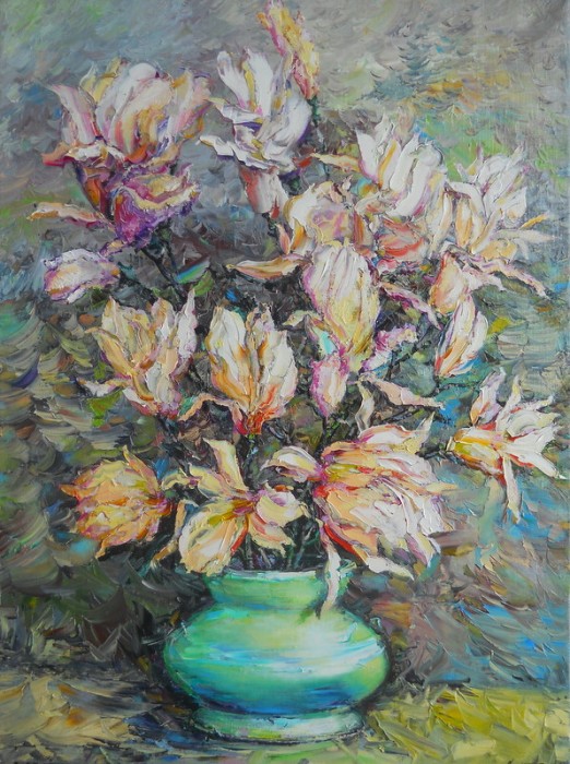 Blooming  Magnolia-2 Painting