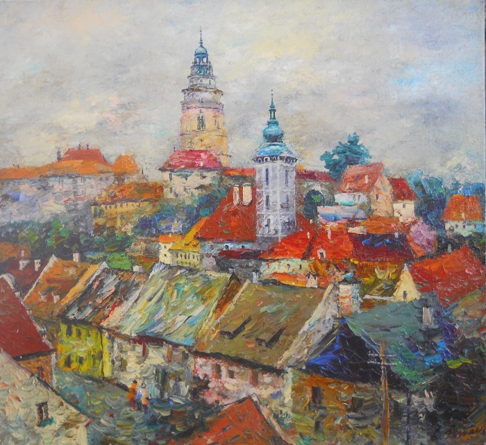 Cesky  Krumlov Painting