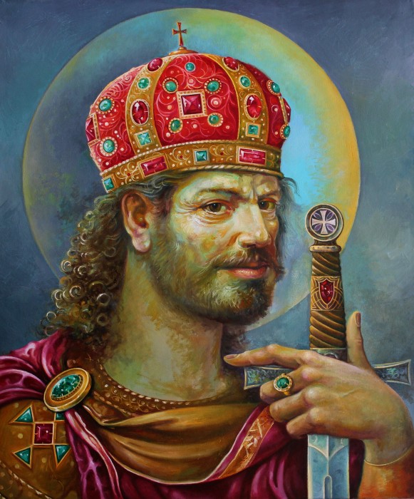 King David Iv The Builder Painting
