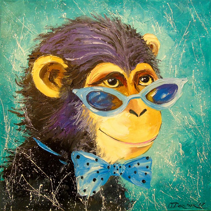 Boy Monkey Painting
