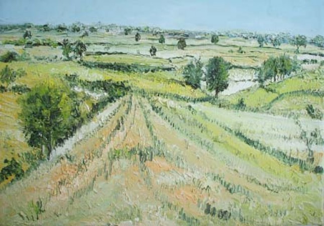 Wheat Fields-5 Painting