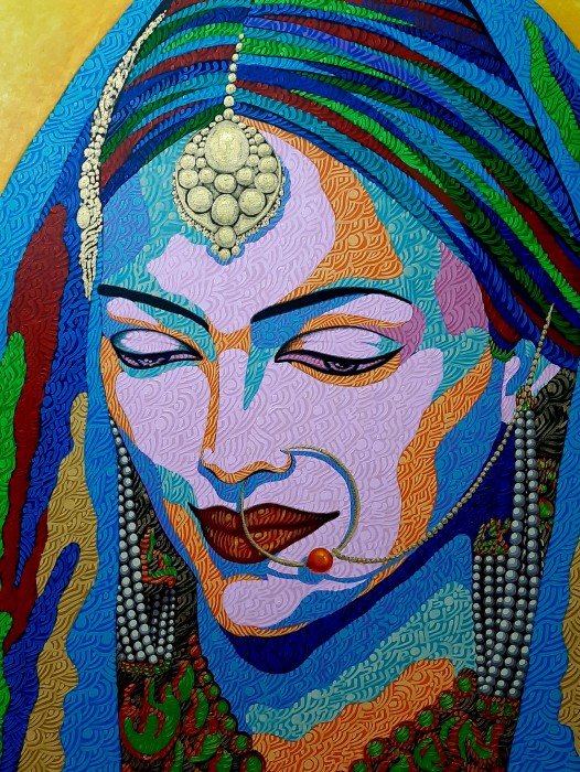 Indian Bride Painting
