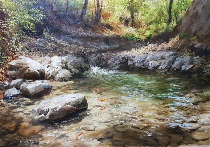 The River In The Forest Painting