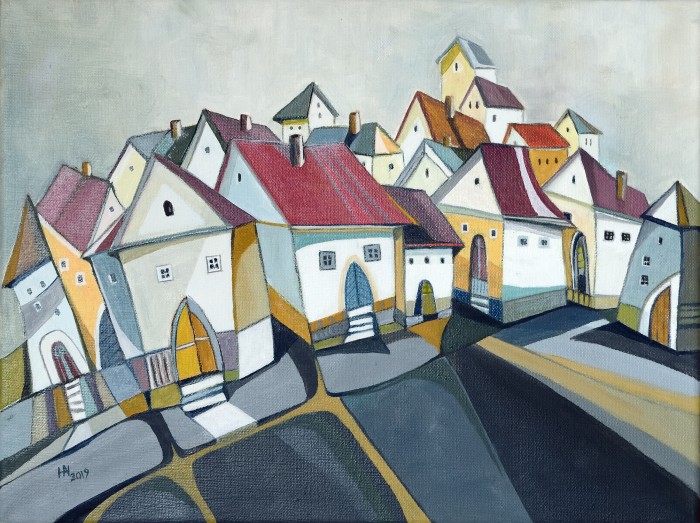 The Placid Town Painting