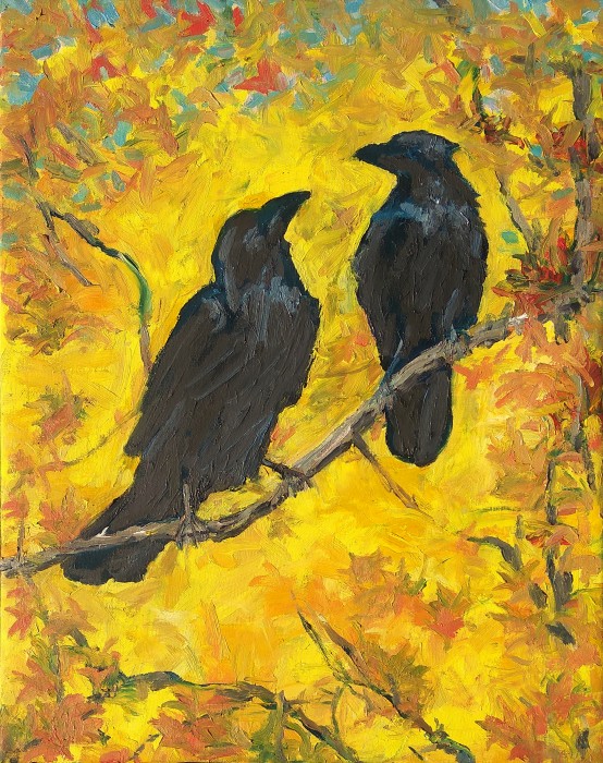 Fall Raven (Iii) Painting