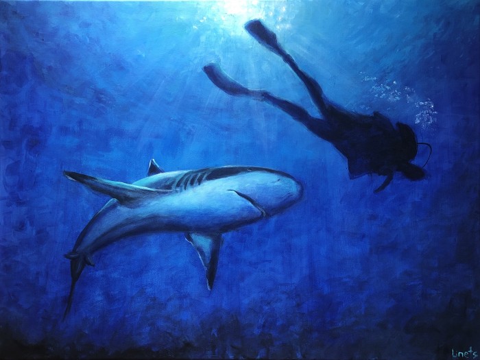 Diving Painting