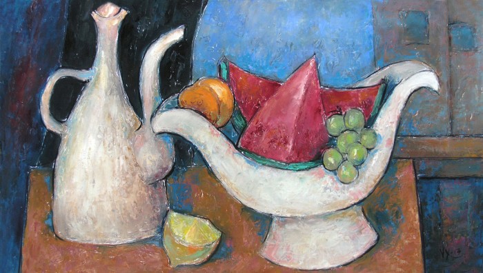 Still life with fruit in Room 2
