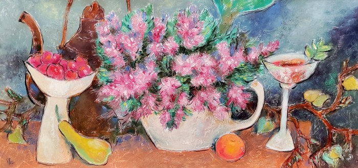 Jug With Flovers Painting