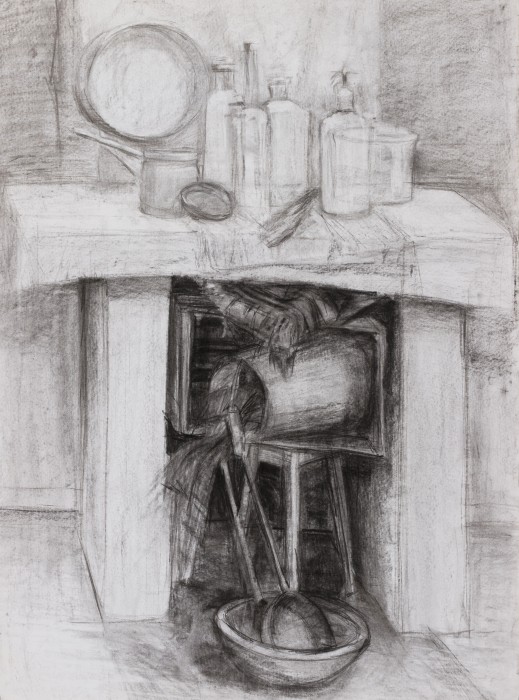 Grayscale Still Life Painting