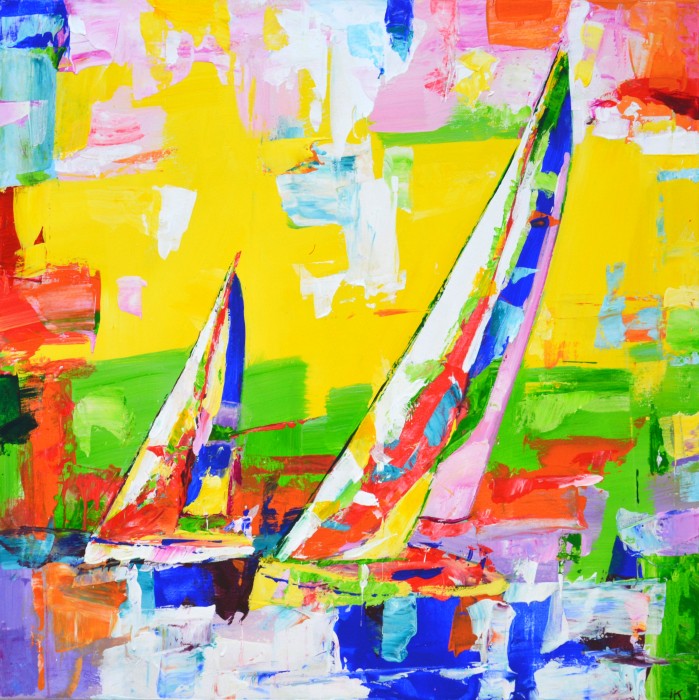 Sailboats 12. Painting