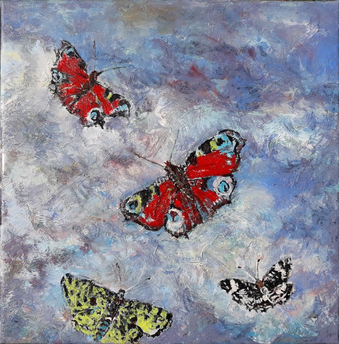 European Peacock | Peacock Butterfly Painting