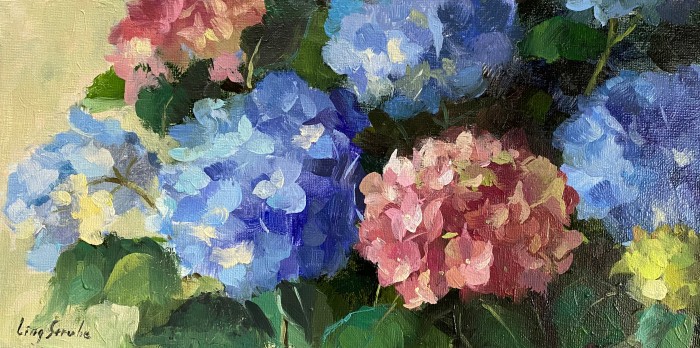 Hydrangea Garden -2 Painting