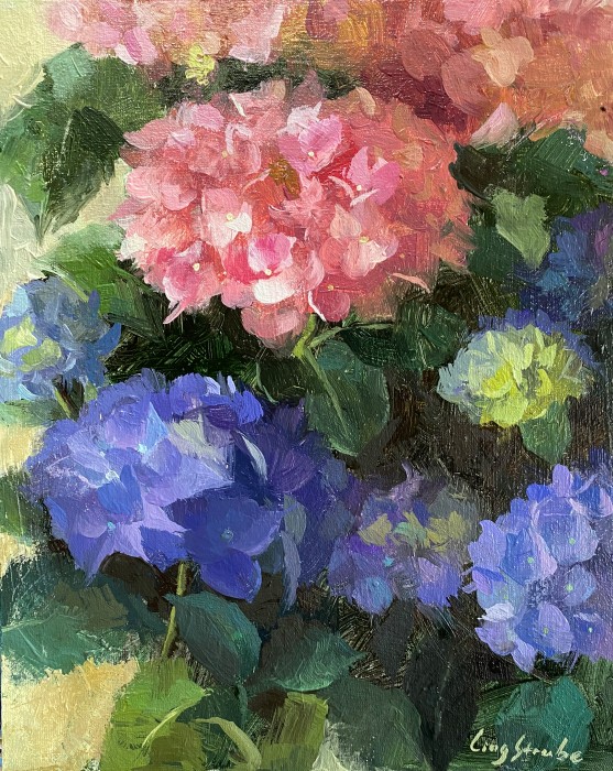 Hydrangea Garden -3 Painting