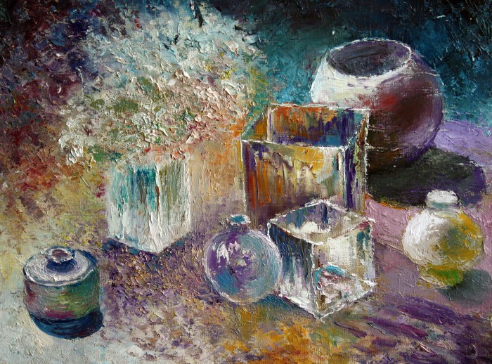 Still Life With The Bottle Painting