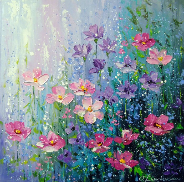The Delicate Summer Flowers Painting