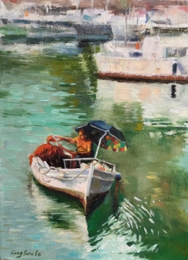 A Fishman In Sicily Painting