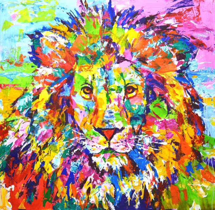 A Lion. Painting