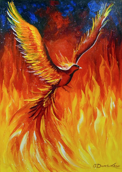 Phoenix Bird Painting