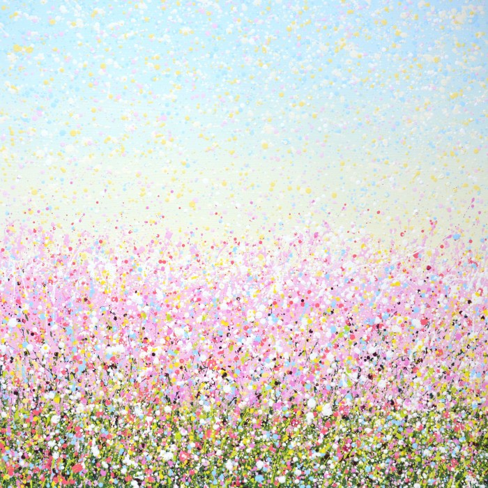 Pale Pink Field. Painting