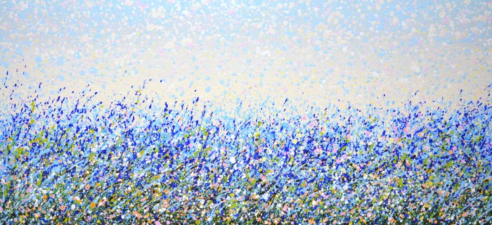 Blue Field. Painting