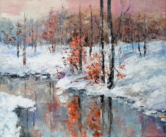 Reflections Through The Snow Painting