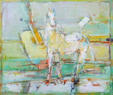 Composition with horse
