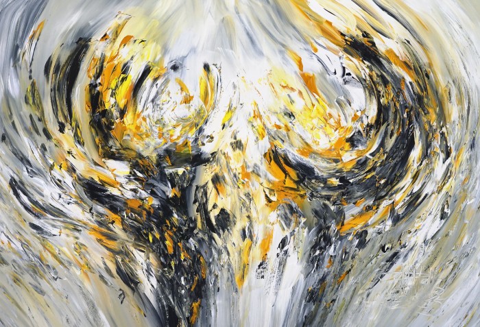 Elegance Yellow Anthracite Xl 1 Painting