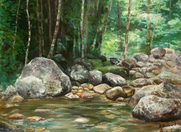 River On The Canyon Painting