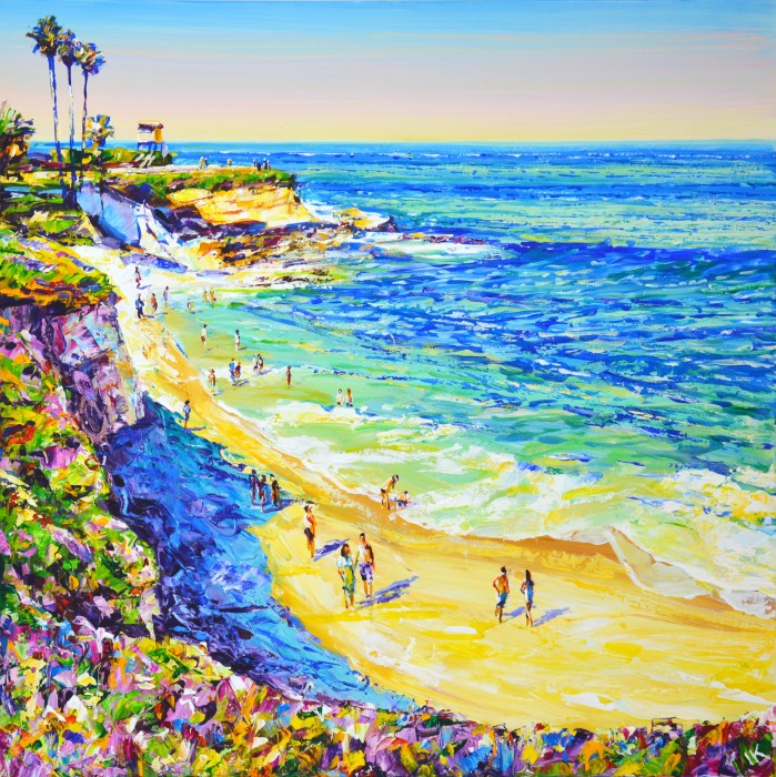 Ocean. Beach. California 2. Painting