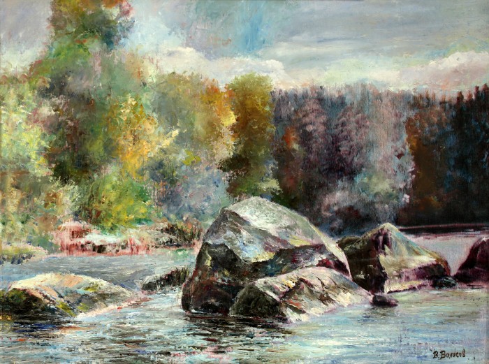 Water And Stones Painting
