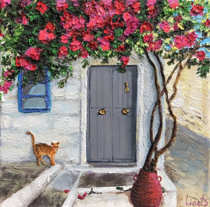 Red Cat And His House Painting