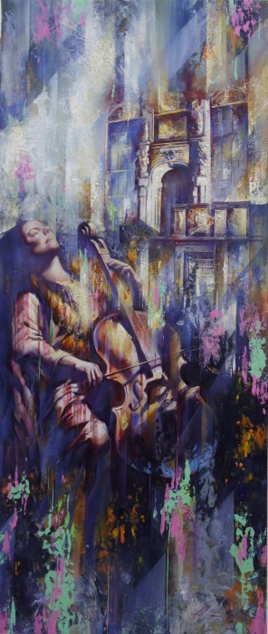 Melody Of The City Painting