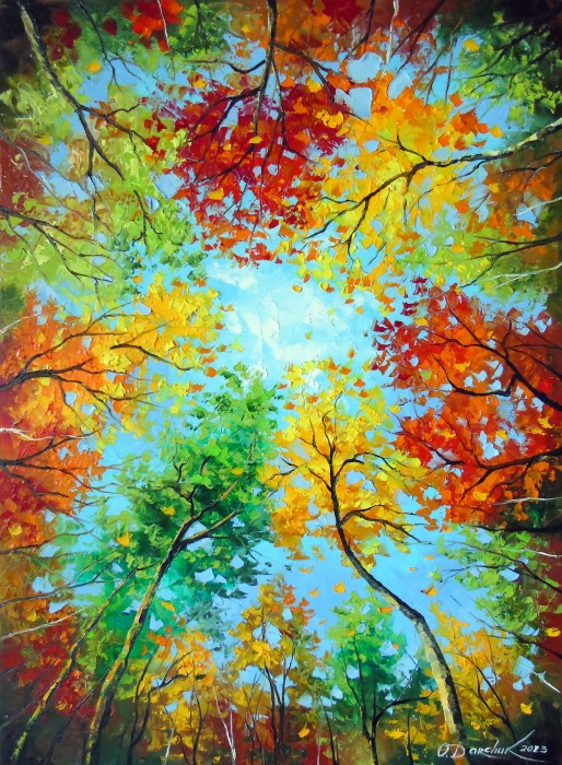 In The Autumn Forest Painting