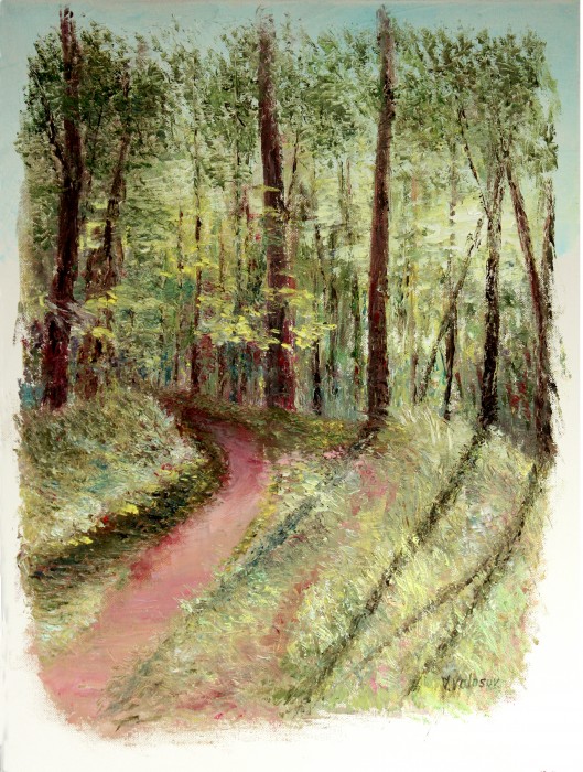 The Path In The Forest Painting